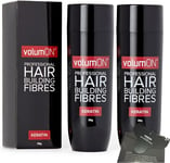 Hair Fibres X2 VOLUMON Keratin Hair Building Fibres for Thinning Hair - Instantl