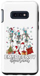 Coque pour Galaxy S10e Infirmière à bascule pour le service d'urgence de Noël