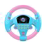 Simuleringskörning Bilratt Musik Ljud Klocka Leksak Barn Tidig Utbildning Lärande Leksaker[DB] Pink Blue