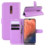Oppo OPPO Reno Z PU Wallet Case Purple