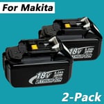 2PACK FOR Makita 18Volt BL1850 B BL1860 BL1830 5.0ah LXT Li-ion Makstar Battery