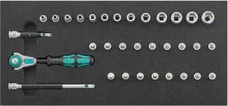 Wera Verktygsinsats 1/3 Hylsnyckelsats 1/4" Zyklop -