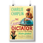 Charlie Chaplin Diktator Retro Vintage Photo New A0 A1 A2 A3 A4 Satin Photo Poster p11586h