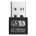 USB WIFI 2.4/5Ghz Ethernet/LAN modtager - 1200Mbps - til PC/Laptop