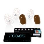 NOOVES NAILS Feuilles à Ongles en Gel Précuré Premium - Suzanne | Bandes À Ongles Gel Semi-Permanent| Autocollants Ongles Semi-Permanents en Gel| Gel Nail stickers| Ongles Gel…