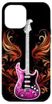 Coque pour iPhone 12 Pro Max Guitare électrique avec un design rock de groupe de