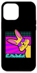 iPhone 13 Pro Max Aesthetic Vaporwave Outfits with Bunny Rabbit Vaporwave Case