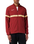 Nike Men's Dri-FIT Academy Track Jacket, Team Red/White/Jersey Gold/White, M