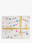 Caroline Gardner Birthday Bunting Wrapping Paper, 5m
