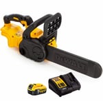 DeWalt DCM565P1 18V XR Brushless Chainsaw With 1 x 5.0Ah Battery & Charger