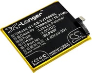 Batteri BLP657 for Oneplus, 3.85V, 3300 mAh