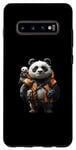 Coque pour Galaxy S10+ Panda Daddy Adventurer Cool Panda Baby Fun