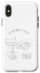 iPhone X/XS Woman Espresso Cup Anxiety Filled Iced Coffee Lover Machine Case