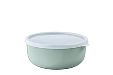Mepal – Kitchen Storage Bowls Lumina – Food Storage containers with lid Suitable for Fridge, Freezer, steam Oven, Microwave & Dishwasher – Bowl with lid – 1500 ml – Nordic sage