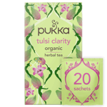 Pukka Tea Tulsi Clarity Organic Herbal 20 Teabags (Pack of 4)