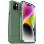 OtterBox FRĒ Series Waterproof Case with MagSafe (Designed by LifeProof) for iPhone 14 - DAUNTLESS (Green)