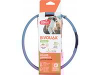 Zolux Zolux Led Hundhalsband Självlysande Silikon Lång Päls Bivouak Blå