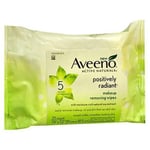 Aveeno Active Naturals Positively Radiant Makeup Removing Wipes 25 Each By Aveen