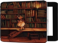 Pokrowiec Strado Etui graficzne Smart Case do Kindle Oasis 2019 (Library Girl)