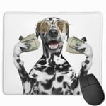 Rich Dalmatian Big Brother Mouse Pad with Stitched Edge, Computer Mouse Pad with Non-Slip Rubber Base for Computers, Laptop, PC, Gmaing, Work, Mouse Pad