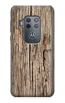 Wood Graphic Printed Case Cover For Motorola Moto One Zoom, Moto One Pro