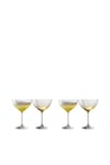Erne' Amber  Cocktail/Champagne Set of 4