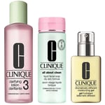Clinique 3-Step Skincare System För fet och kombinerad hudtyp - 525 ml