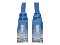 Eaton Tripp Lite Series Cat6 Gigabit Snagless Molded (UTP) Ethernet Cable (RJ45 M/M), PoE, Blue, 2 ft. (0.61 m), 50-Piece Bulk Pack - Cordon de raccordement - RJ-45 (M) pour RJ-45 (M) - 61 cm -...