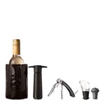 Vacu Vin - Wine Original Set 5 delar Svart/Silver