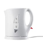 Daewoo Cordless Electric Kettle SDA2486 1 Litre 1400W Plastic With Safety Locking Lid, Wide Easy Fill Opening, Power Indicator Light White