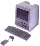 Macintosh SE 2x 800k DiskDrive, 40GB HD Begagnad 4MB RAM inkl tangentbord & mus