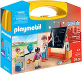 PlayMOBIL 70314 School Case - City Life - School Case, Fun Imaginative Role-Play, PlaySets Suitable for Children Ages 4+