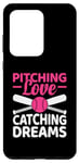 Galaxy S20 Ultra Pitching Love Catching Dreams Baseball Player Coach Case