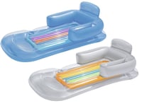 Uppblåsbar madrass, fåtölj, solstol 161 x 84 cm Bestway 43028 blå