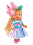 Simba 105733474 - Evi Love Balloon, Doll in Cute Dress with Bow in Hair and Balloon, Only One Item is Supplied