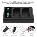 Micro/Type-C Double Display Camera Battery Charger for LP-E6/E6N Camera Battery