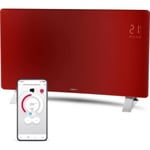 Radiateur intelligent Wi-Fi en verre - SENCOR - SCF 4742RD - 2400 W - 2 nivea...