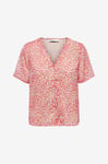 JDY - Blus jdyJenify Life S/S Shirt Wvn - Röd