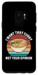 Coque pour Galaxy S9 Rétro Je veux du curry thaï Pas votre avis Curry thaïlandais vintage
