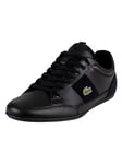 LacosteChaymon BL 22 2 CMA Leather Trainers - Black/Black