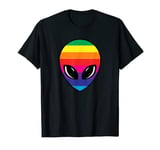 Rainbow Alien Head Shirt T-Shirt