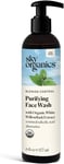 Sky Organics Blemish Control Purifying Face Wash for Face USDA Certified Organic