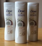 Dove Nourishing Secrets Restoring Ritual Coconut Oil Body Lotion ~ 3 x 250ml 🥥
