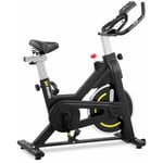 Gymrex - Vélo d'intérieur Vélo de fitness Vélo d'appartement 100 kg Roue d'inertie 8 kg