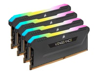 CORSAIR Vengeance RGB PRO SL - DDR4 - kit - 256 Go: 8 x 32 Go - DIMM 288 broches - 3200 MHz / PC4-25600 - CL16 - 1.35 V - noir
