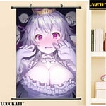 Aya611 Wall art poster decoration New super mario bros. u deluxe Games king boo breasts horns sexy loli cameltoe cartoon anime poster wall scroll canvas painting 40X60CM A