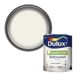 Dulux Quick Dry Satinwood Paint For Wood And Metal - Jasmine White 750 ml