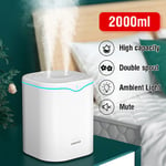 UK 2L USB LED Air Humidifier Purifier Aromatherapy Diffuser Cool Mist Atomizer