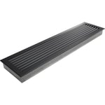 KRATKI grille de ventilation grille de cheminée FRESH 17cm x 70cm graphite