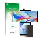 upscreen Privacy Screen Protector compatible with LG Wing (Back display) - Anti-Spy Screen Protection